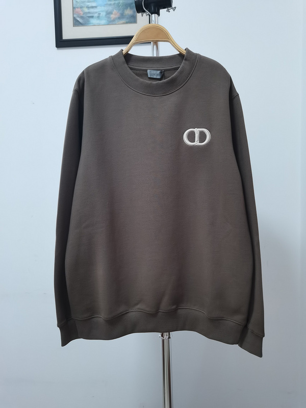 Свитшот Dior Single-Color Design "Brown" фото № 7
