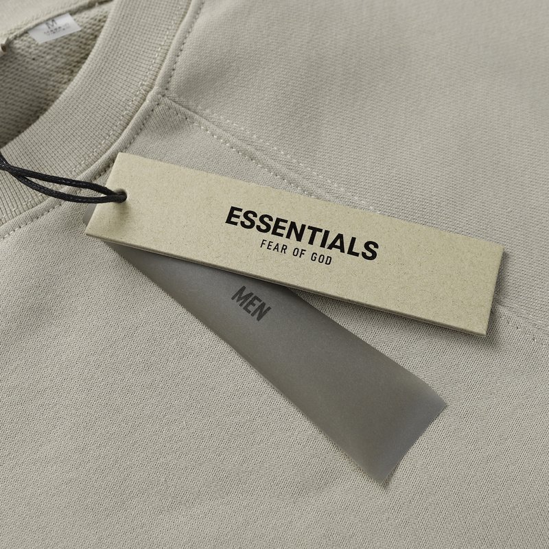 Свитшот Fear Of God With Black Patch On The Back "Gray" фото № 5