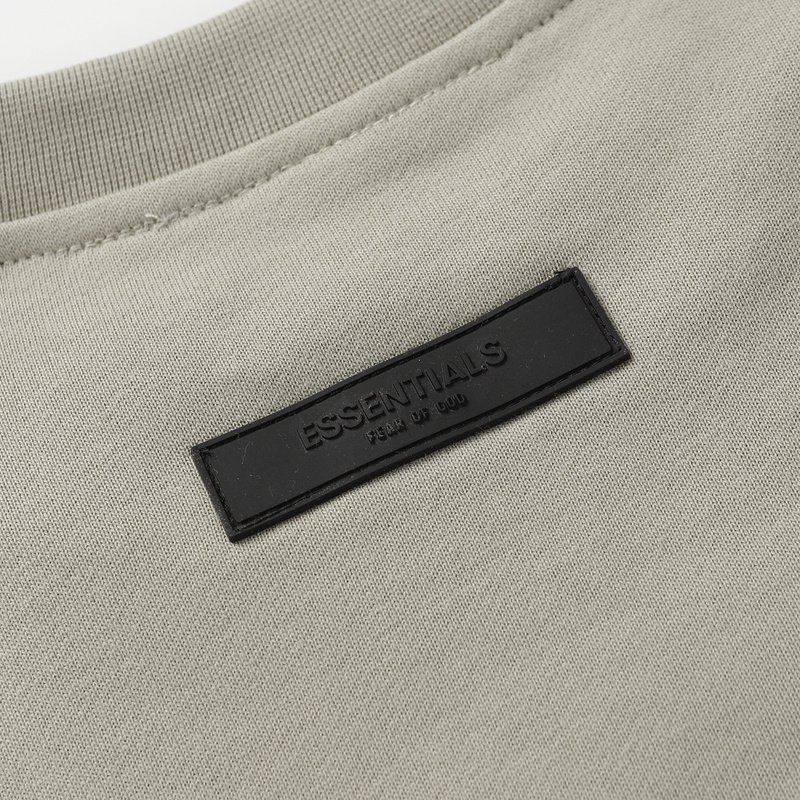 Свитшот Fear Of God With Black Patch On The Back "Gray" фото № 6