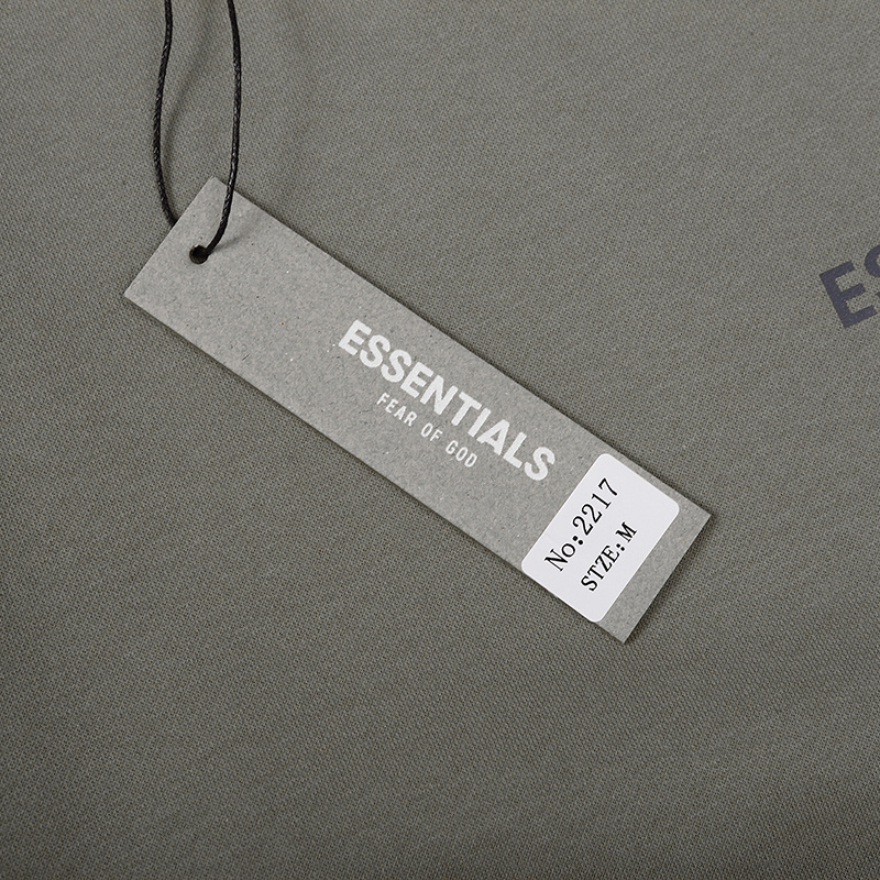 Свитшот Fear Of God With Logo On The Sleeve "Gray" фото № 3