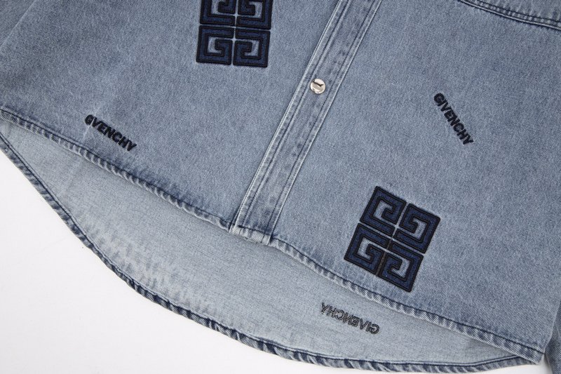 Худи Givenchy Denim Button "Blue" фото № 5