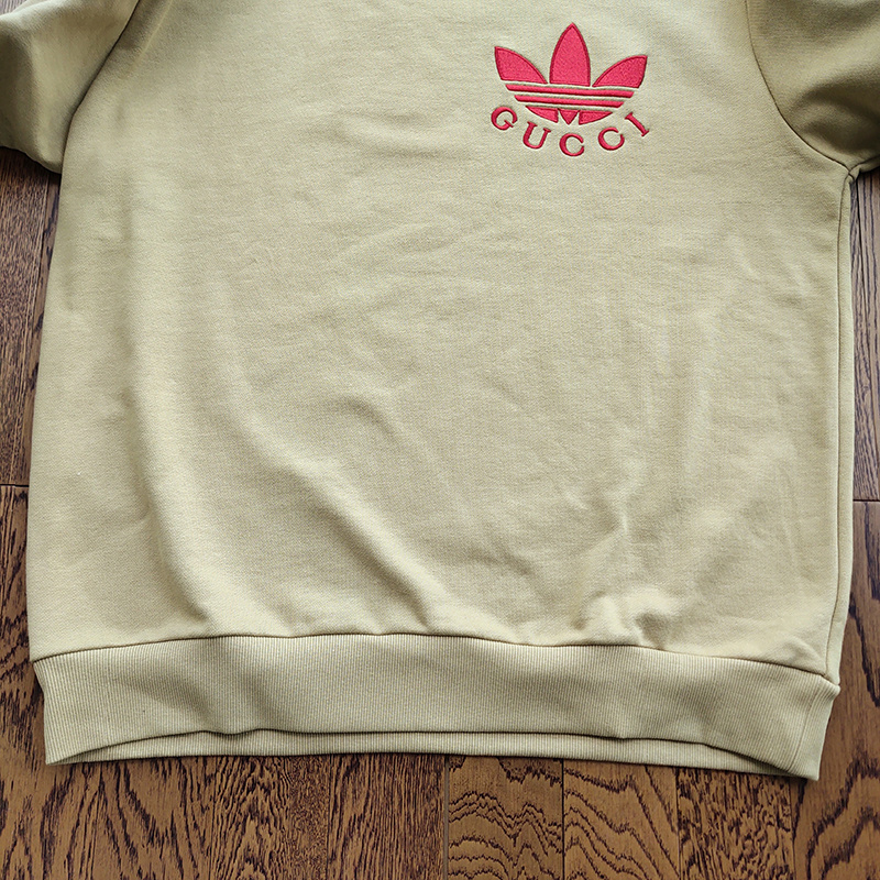 Свитшот Gucci X Adidas Small Brand Logo "Brown" фото № 4