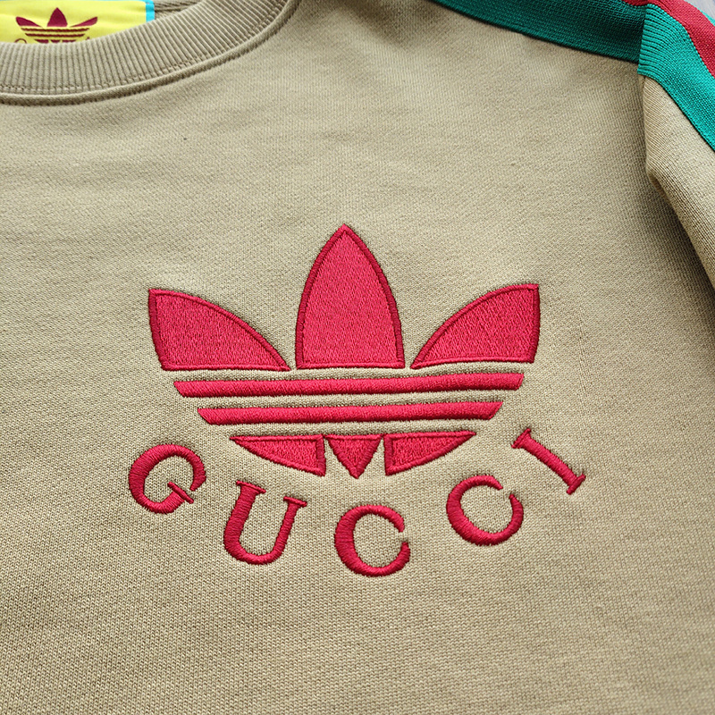 Свитшот Gucci X Adidas Small Brand Logo "Brown" фото № 9