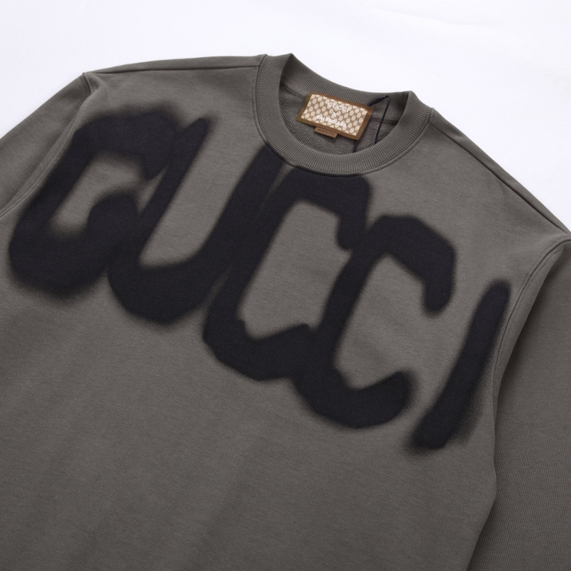 Свитшот Gucci X Balenciaga Spray Paint "Brown/Gray" фото № 4