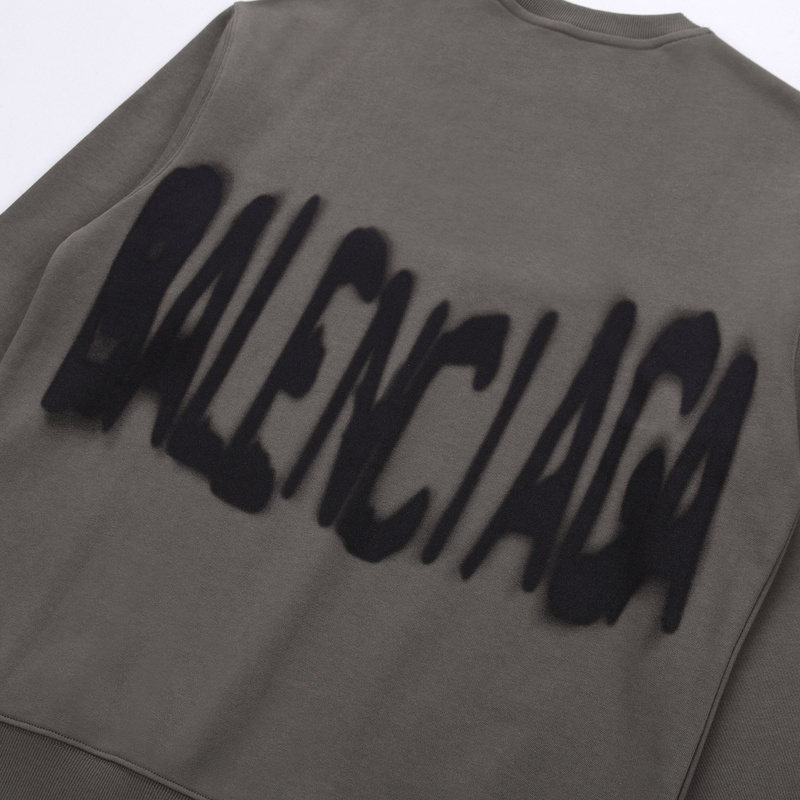 Свитшот Gucci X Balenciaga Spray Paint "Brown/Gray" фото № 8