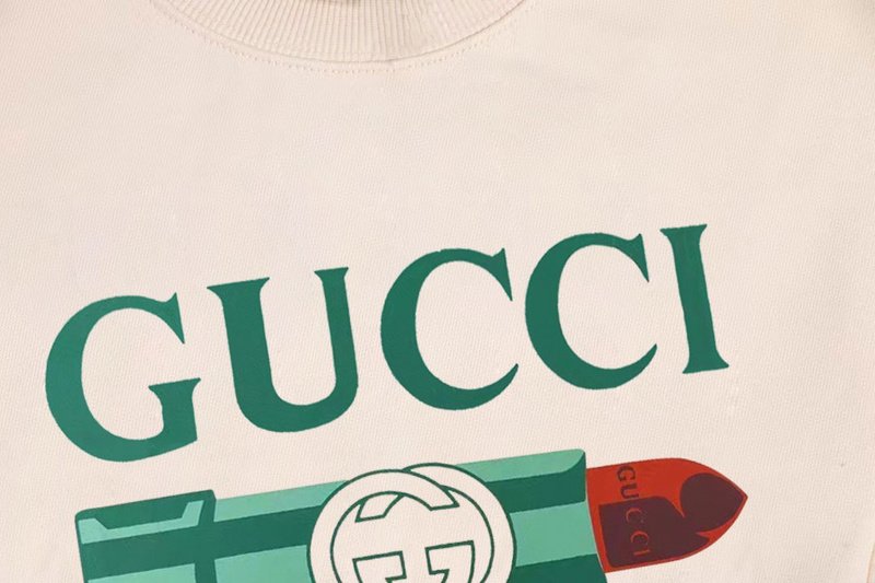 Свитшот Gucci Red Lipstick "Cream" фото № 2