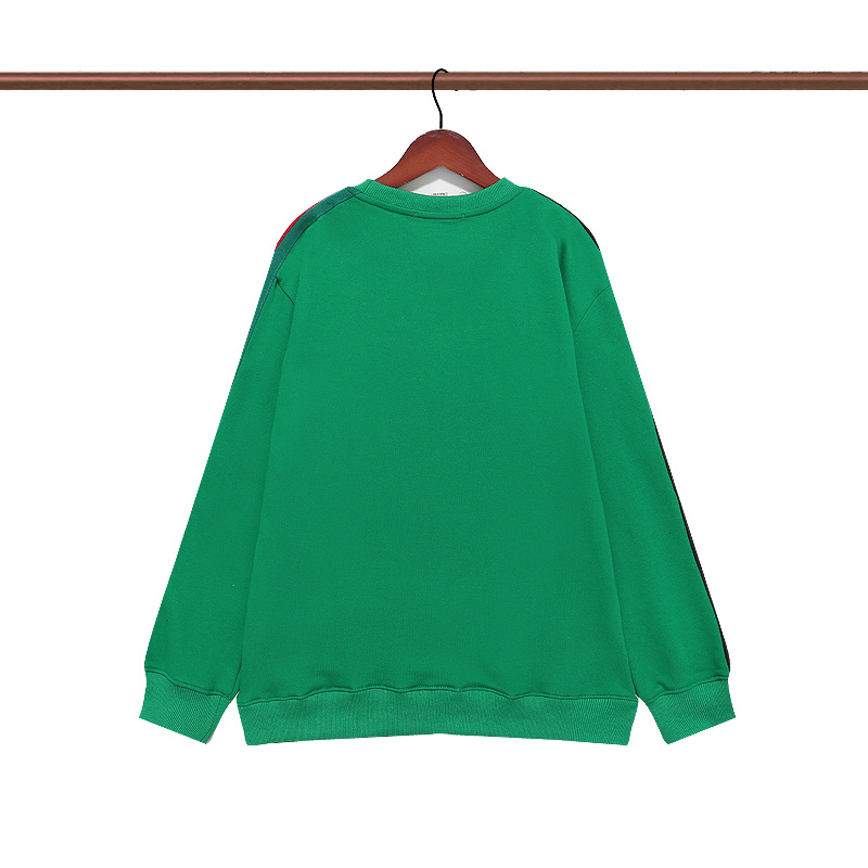 Свитшот Gucci Small Logo And Stripes On The Sleeve "Green" фото № 3