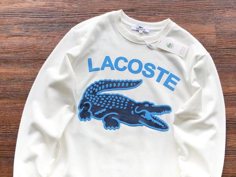 Свитшот Lacoste Front Lettering With Crocodile "White" фото № 2
