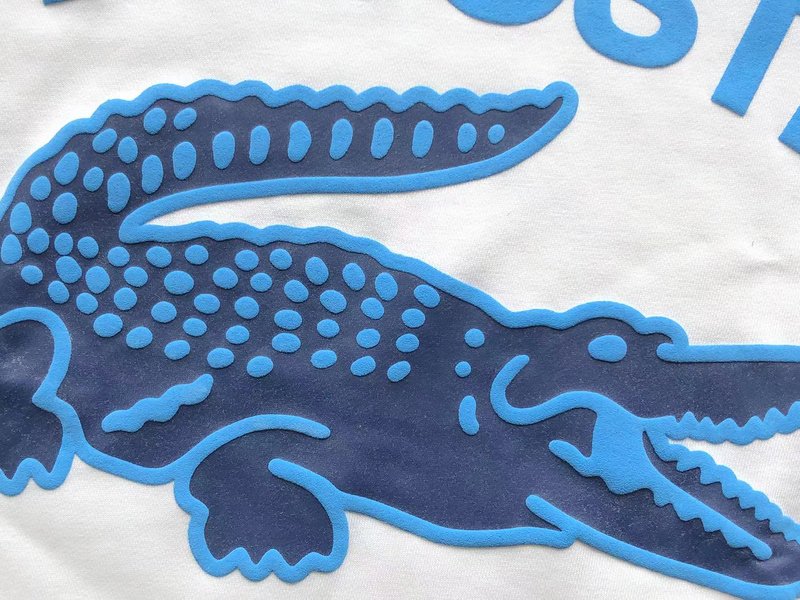 Свитшот Lacoste Front Lettering With Crocodile "White" фото № 3