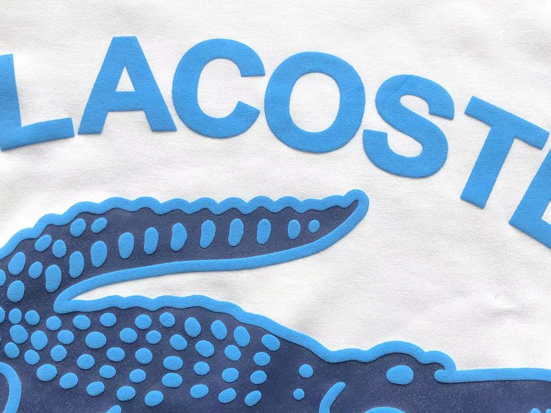 Свитшот Lacoste Front Lettering With Crocodile "White" фото № 4