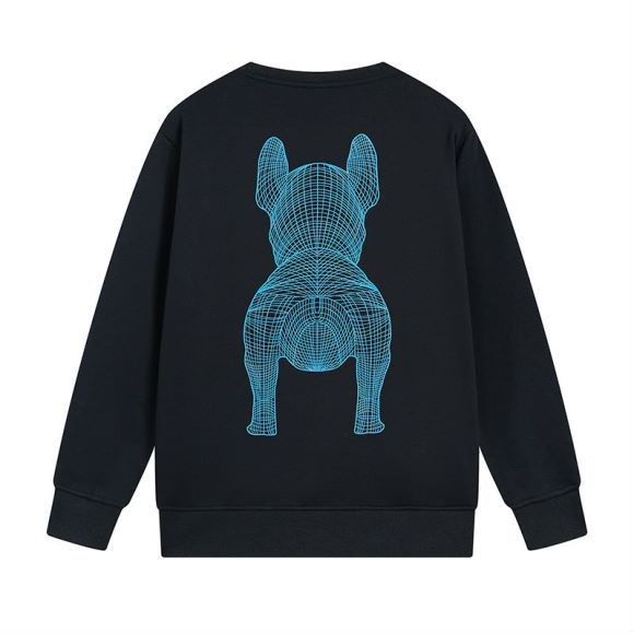 Свитшот Life Work With Dog Print "Black/Blue" фото № 3