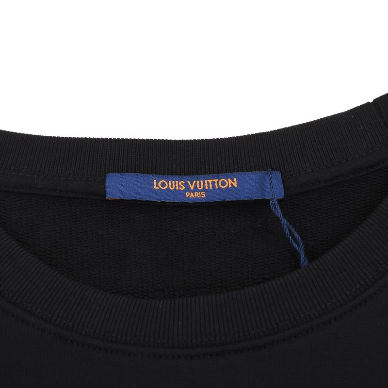 Свитшот Louis Vuitton Fluffy Brand Logo "Black" фото № 7
