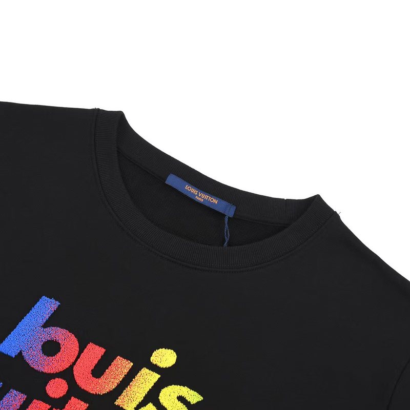 Свитшот Louis Vuitton Fluffy Brand Logo "Black" фото № 8