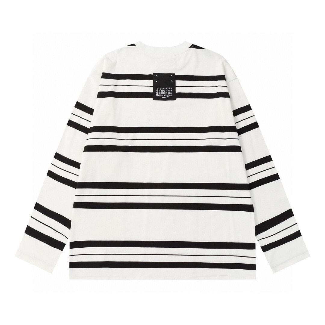 Лонгслив Maison Margiela Striped "White" фото № 2