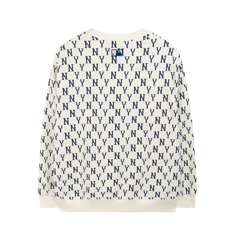 Свитшот MLB With Letter Print And Logo "White" фото № 2