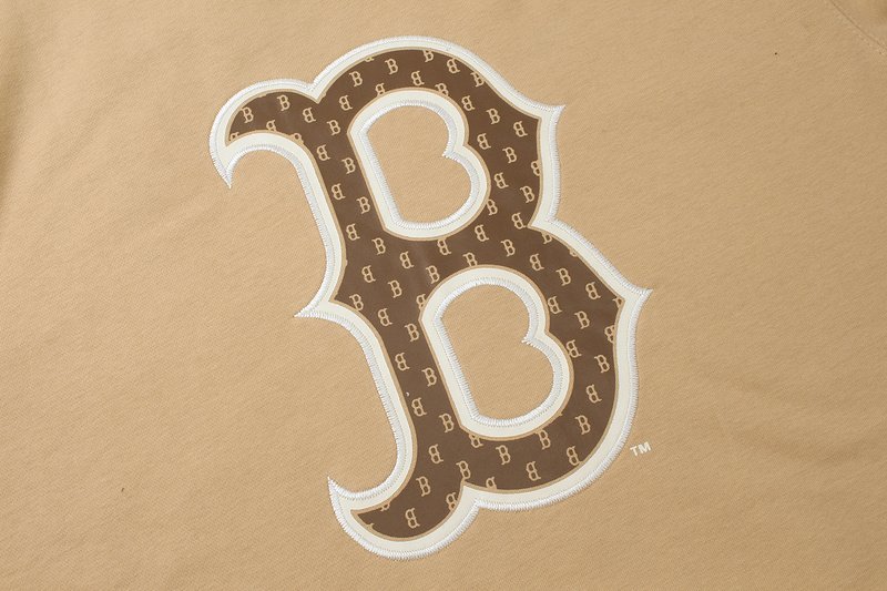 Худи MLB Front Logo Cuffs "Beige" фото № 3