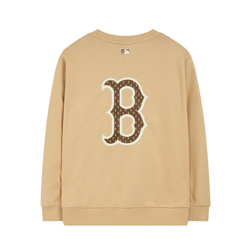 Худи MLB Front Logo Cuffs "Beige" фото № 2