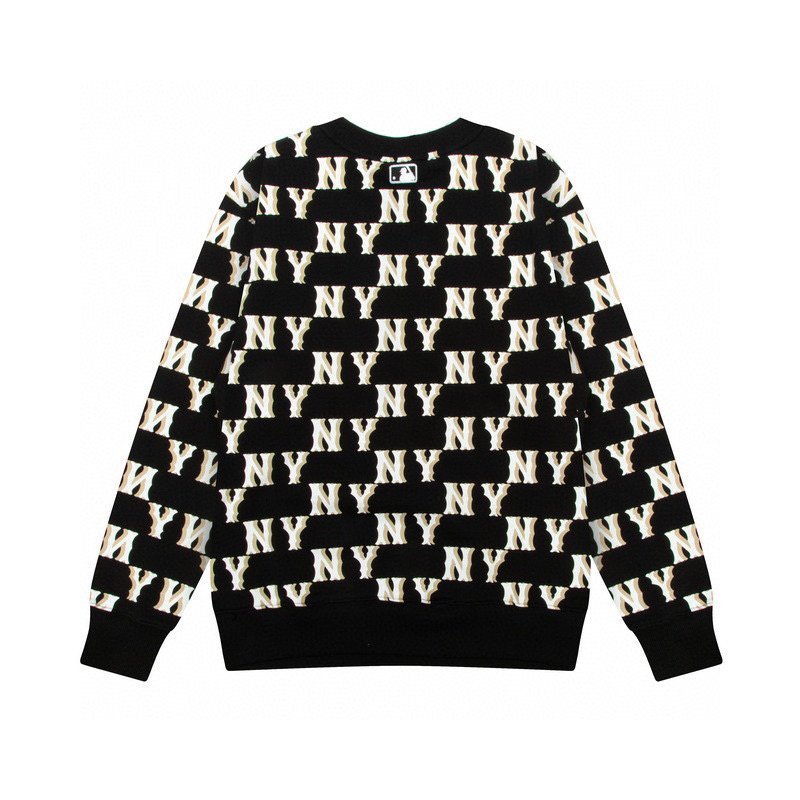 Свитшот MLB Classic Monogram Front Pattern Overfit Boston Red Sox LA Dodgers NY "Black" фото № 2