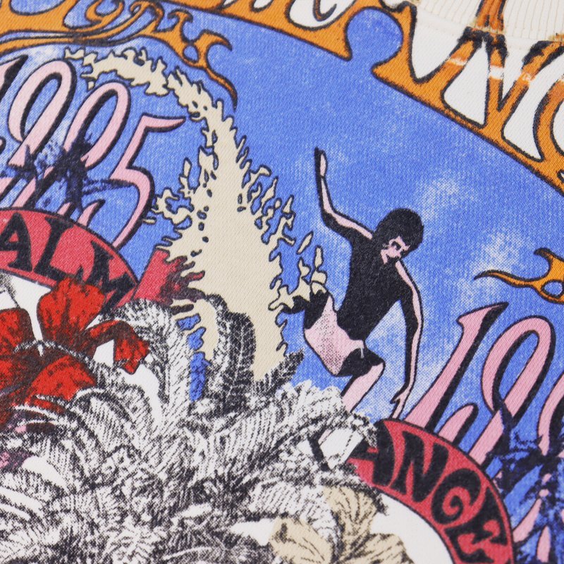 Свитшот Palm Angels Another World "Cream" фото № 4