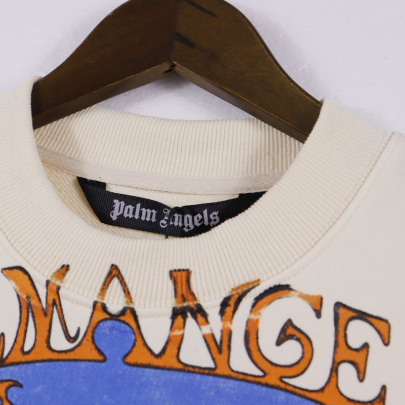 Свитшот Palm Angels Another World "Cream" фото № 5