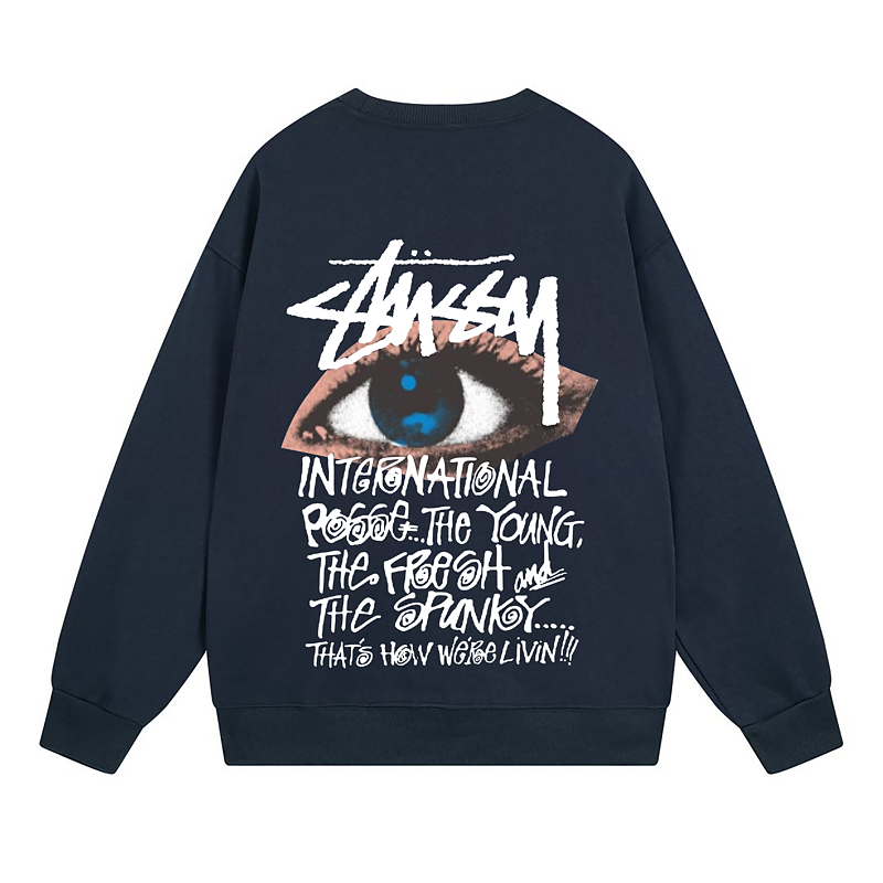 Свитшот Stussy Blue Eye And Text "Blue" фото № 2