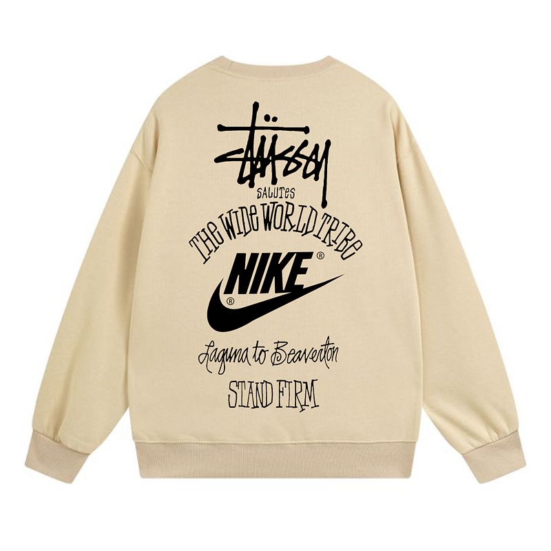 Свитшот Stussy Nike The Wide World Trible "Beige" фото № 2
