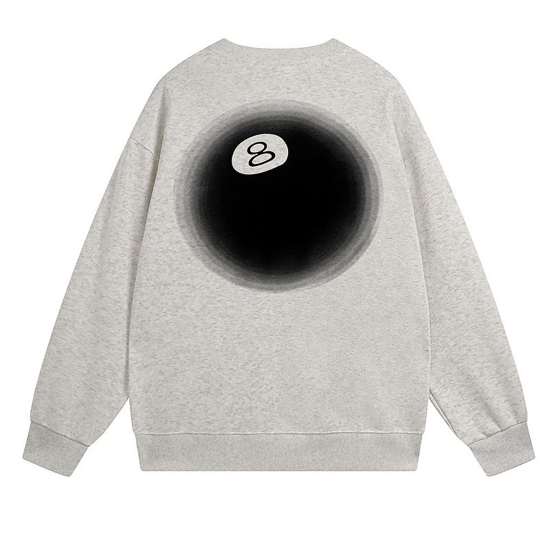 Свитшот Stussy Eighth Billiard Ball "Light Gray" фото № 2