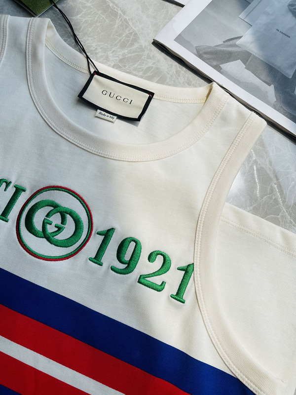 Майка Gucci with Stripes "White" фото № 8