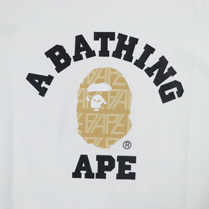 Футболка A Bathing Ape With The Inscription Of The Logo "White" фото № 6