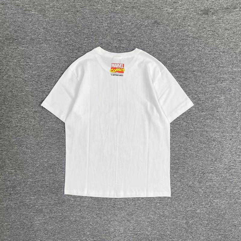 Футболка A Bathing Ape Marvel "White" фото № 7