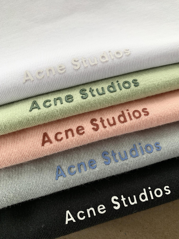 Футболка Acne Studios Short Sleeve Logo Text AS "Black" фото № 8