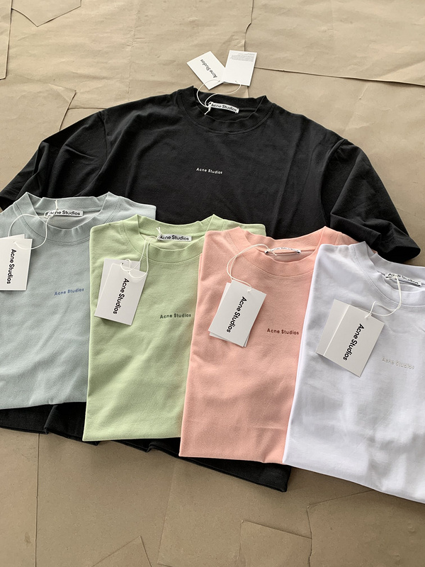 Футболка Acne Studios Short Sleeve Logo Text AS "Black" фото № 7