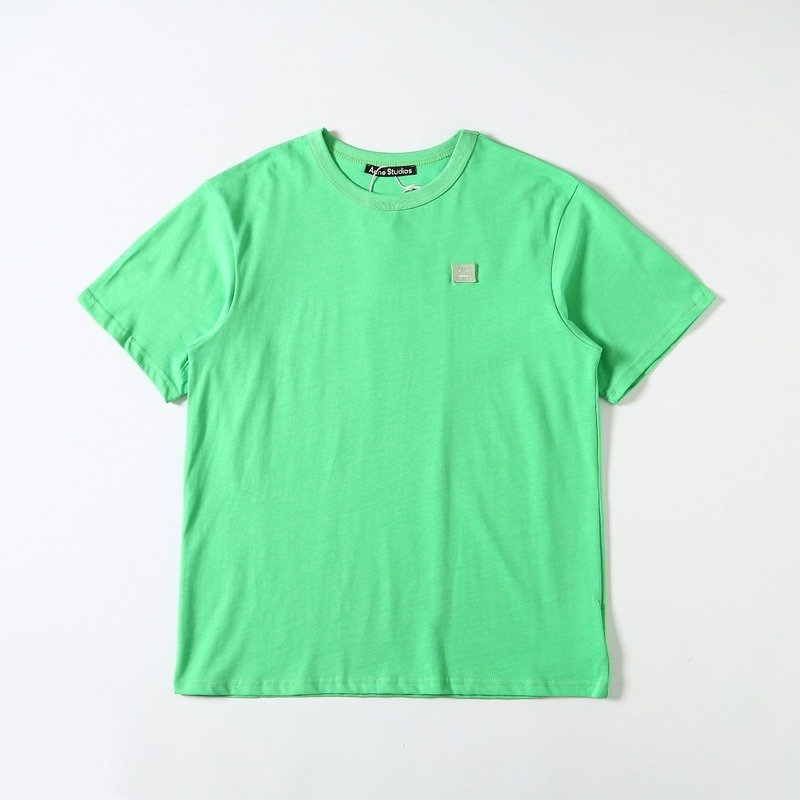 Футболка Acne Studios Cotton With An Emblem "Green" фото № 2