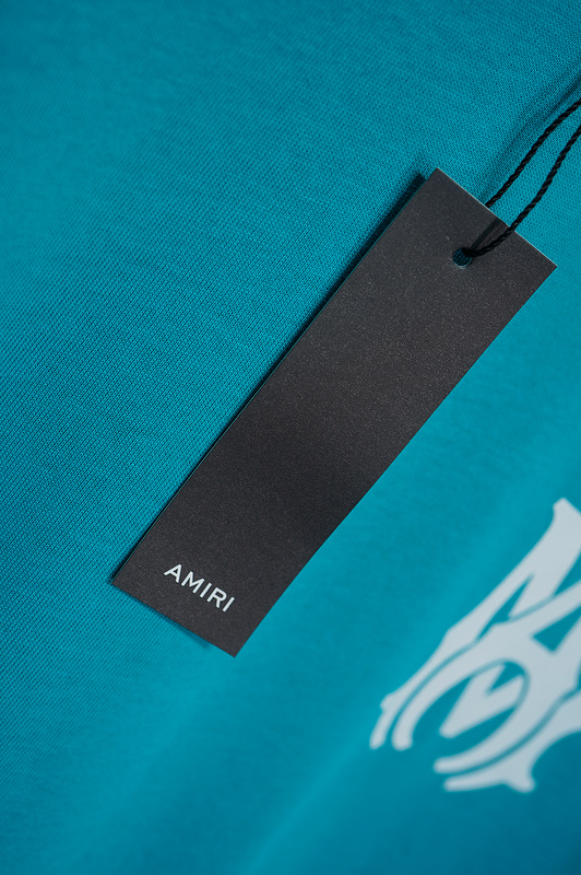 Футболка Amiri With Large Logo And An Inscription Of The Brand "Blue" фото № 3