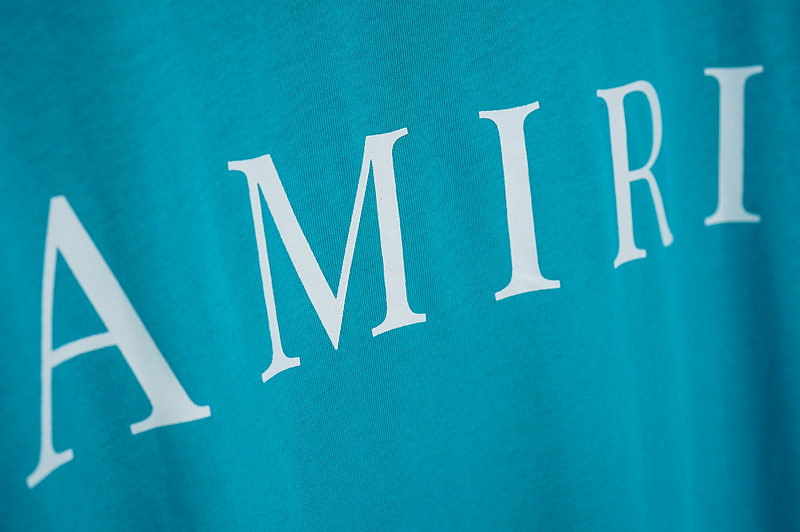 Футболка Amiri With Large Logo And An Inscription Of The Brand "Blue" фото № 5