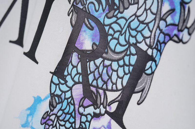 Футболка Amiri Dragon Spirit "White" фото № 8