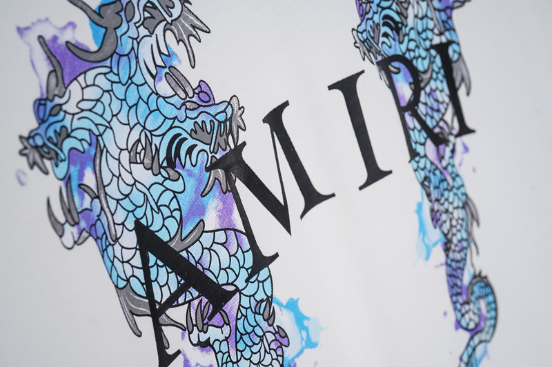 Футболка Amiri Dragon Spirit "White" фото № 3