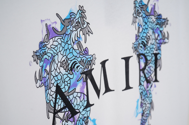 Футболка Amiri Dragon Spirit "White" фото № 2