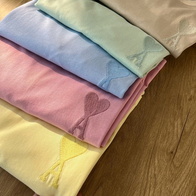 Футболка Amiri Ami Logo "Blue" фото № 3