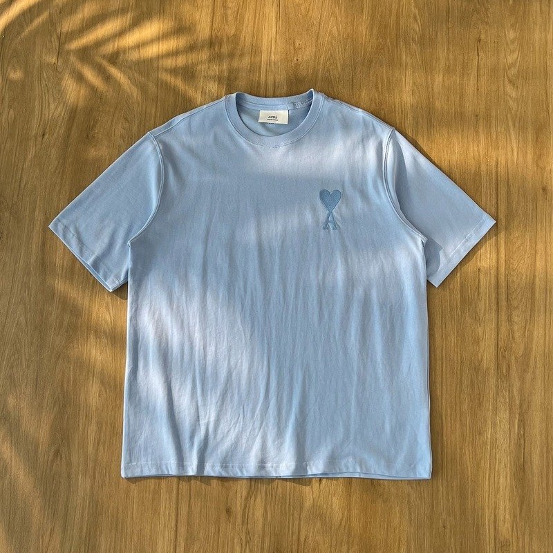 Футболка Amiri Ami Logo "Blue" фото № 2