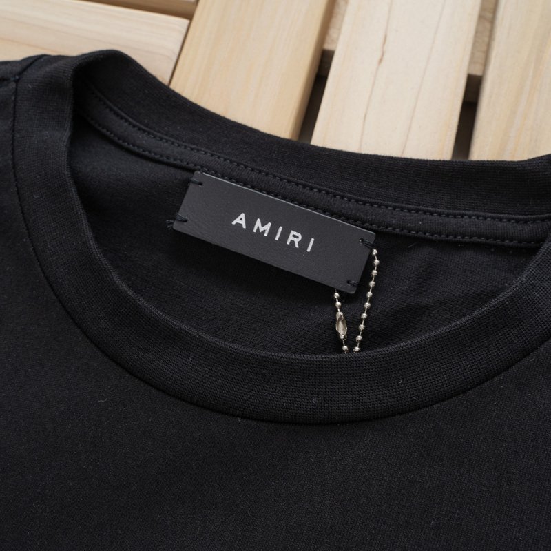 Футболка Amiri With Text Logo-Patch "Black" фото № 6