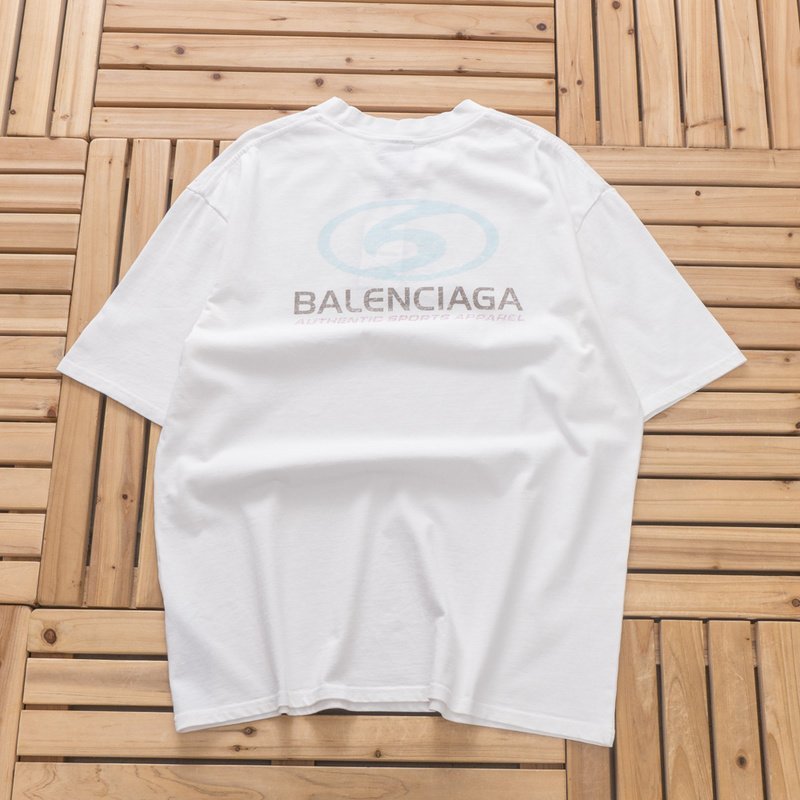Футболка Balenciaga Symbol And Inscription Authentic Sports Apparel "White" фото № 2