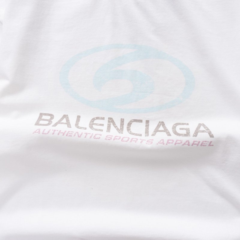 Футболка Balenciaga Symbol And Inscription Authentic Sports Apparel "White" фото № 4