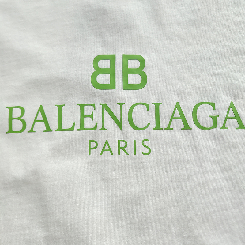 Футболка Balenciaga Short Sleeve With Brand Logo "White" фото № 6
