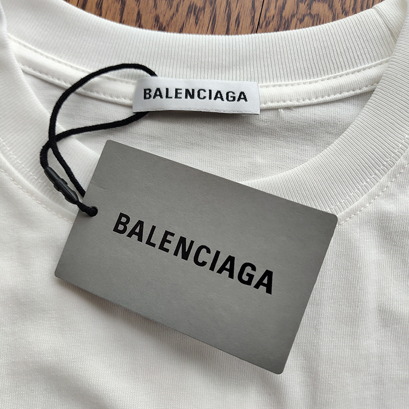 Футболка Balenciaga Time "White" фото № 2