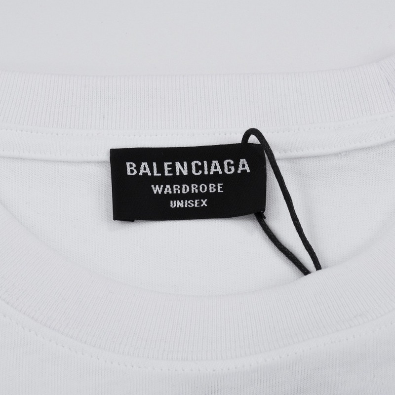 Футболка Balenciaga Wavy Brand Lettering "White" фото № 7