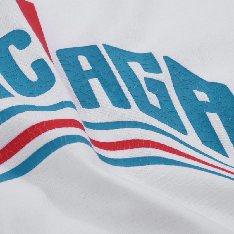 Футболка Balenciaga Wavy Brand Lettering "White" фото № 5