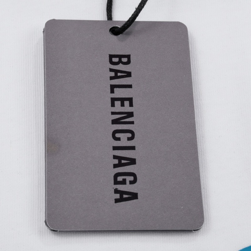 Футболка Balenciaga Wavy Brand Lettering "White" фото № 3