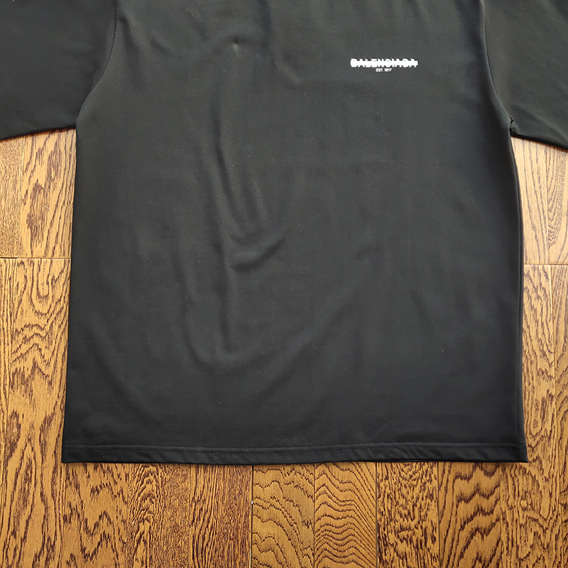 Футболка Balenciaga Logo Crossed Out "Black" фото № 6