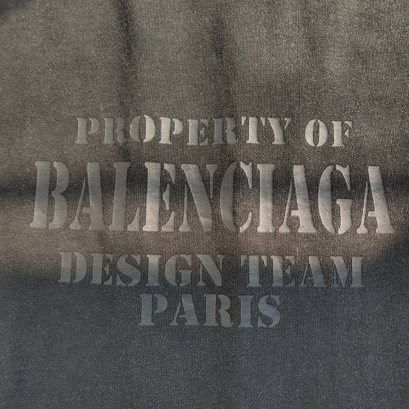 Футболка Balenciaga Property Design Team "Black" фото № 5